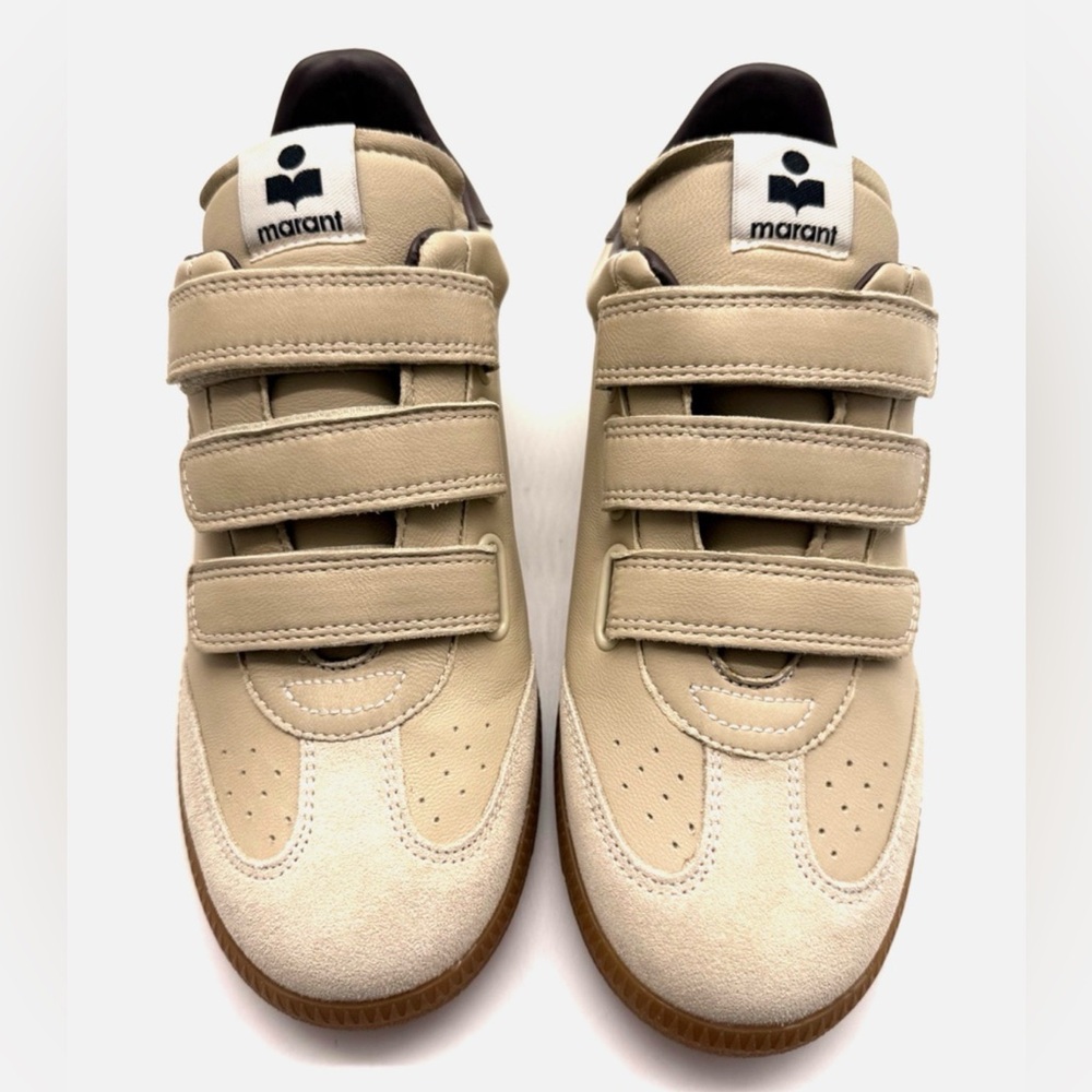 Isabel Marant Beth Leather Low-Top Sneakers - Picture 2 of 7
